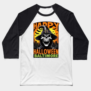 Baltimore Halloween Baseball T-Shirt